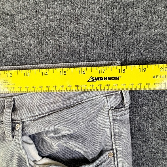 H&M Shorts Mens 36x11.5 Gray Denim Cotton Stretch Slim Fit Medium Wash Casual - Picture 4 of 7